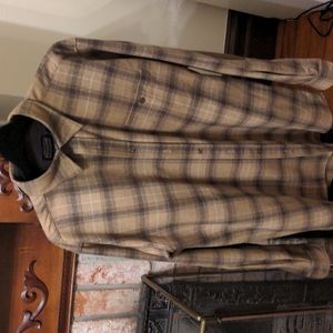 Tan plaid Pendleton trail shirt